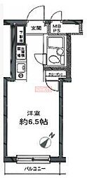 日神パレステージ代田橋 ワンルームの間取図画像