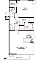 フォルムf 1LDKの間取図画像