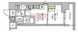 リビオメゾン芝浦 1DKの間取図画像