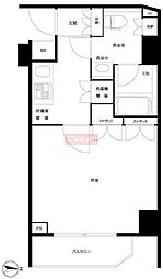 ルーブル泉岳寺 1Kの間取図画像
