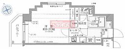 ヴェローナ白金 1Kの間取図画像