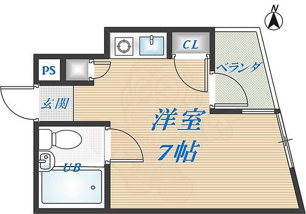 大阪府東大阪市足代新町(賃貸マンション1R・3階・15.68㎡)の写真 その2