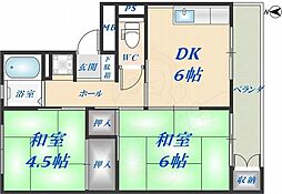 近鉄奈良線 八戸ノ里駅 徒歩14分 3階/-