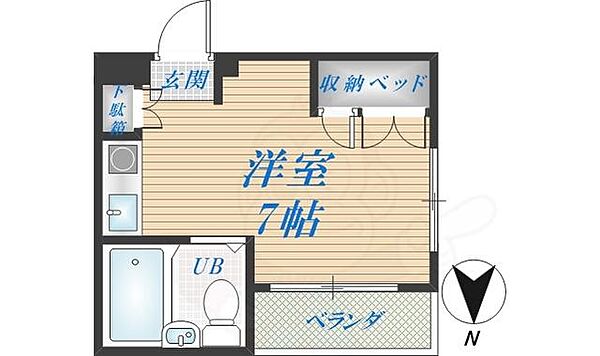 長瀬駅前マンションBC棟 ｜大阪府東大阪市菱屋西１丁目(賃貸マンション1R・1階・19.00㎡)の写真 その2