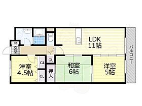 アルカンシェル  ｜ 大阪府東大阪市川俣１丁目12番15号（賃貸マンション3LDK・3階・61.88㎡） その2