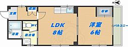 Jコート 1LDKの間取図画像