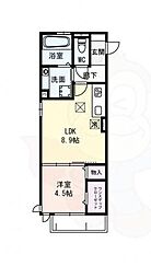 近鉄奈良線 八戸ノ里駅 徒歩5分 3階/-