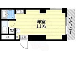サンオークス ワンルームの間取図画像