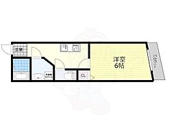 アウラ 1Kの間取図画像