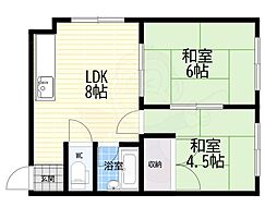 メゾンそれいゆ 2LDKの間取図画像