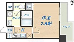 M'PLAZA布施駅前参番館 1Kの間取図画像