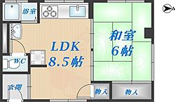 ダイワ高井田ビル 1DKの間取図画像
