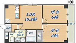 コンフォート布施 6階/-
