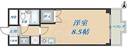 メゾン朝日 ワンルームの間取図画像