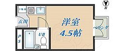 新星本社ビル ワンルームの間取図画像