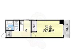 レクシア布施 1Kの間取図画像