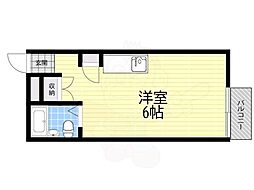 パルハウス丸善 ワンルームの間取図画像