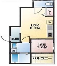 AnswerTomoi 1LDKの間取図画像