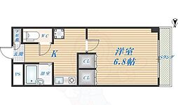 サンモール 1Kの間取図画像