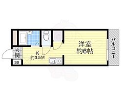 ラ・メゾン ワンルームの間取図画像
