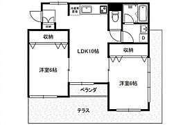 プレシアスN.Y 2LDKの間取図画像