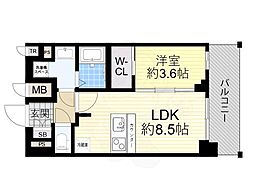 プレサンス九条グランデリーヴ 14階/-