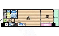 ウイングコート阿波座 7階