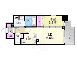 リビオレゾン靭公園 3階/-