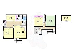 志紀ロイヤルハイツ 4LDKの間取図画像