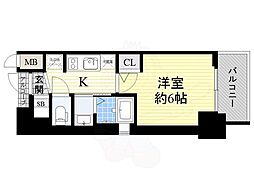 エステムコート難波WEST−SIDE5アジュール 6階/-