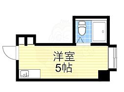 ラパンジール本田1 ワンルームの間取図画像
