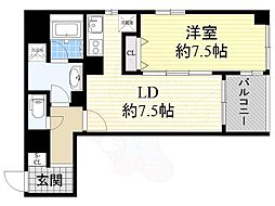 レジディア心斎橋ウエスト 2階