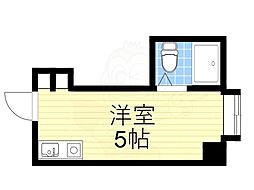ラパンジール本田1 ワンルームの間取図画像