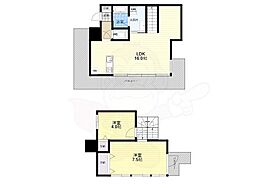 IMPERIALSUITE南堀江 2LDKの間取図画像