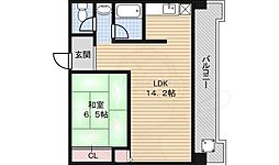 久保興産ビル 1LDKの間取図画像