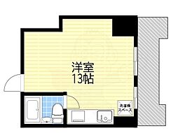 グランドメゾン靱 ワンルームの間取図画像
