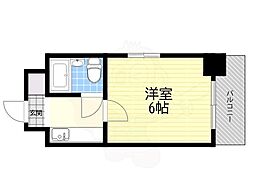 EPO長堀レジデンス2 ワンルームの間取図画像