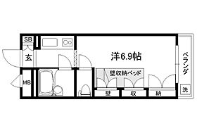 セレーネ田辺III-A 103 ｜ 京都府京田辺市興戸塚ノ本（賃貸マンション1K・1階・18.09㎡） その2