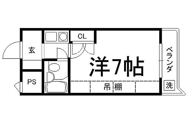 K s Common Garden同志社前 201｜京都府京田辺市三山木野神(賃貸マンション1K・2階・18.70㎡)の写真 その2