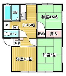 ワイズフラッツ 3DKの間取図画像