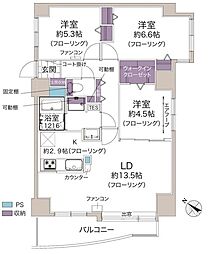 間取図画像 3LDK