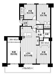 カーサ手稲本町 4LDKの間取図画像