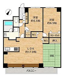 ダイアパレス月寒中央通 3LDKの間取図画像