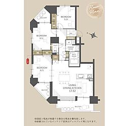 ダイアパレス月寒中央通 3LDKの間取図画像