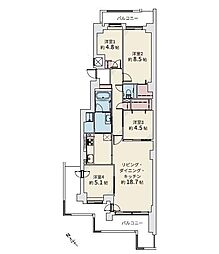 ファミール宮の森2 4LDKの間取図画像