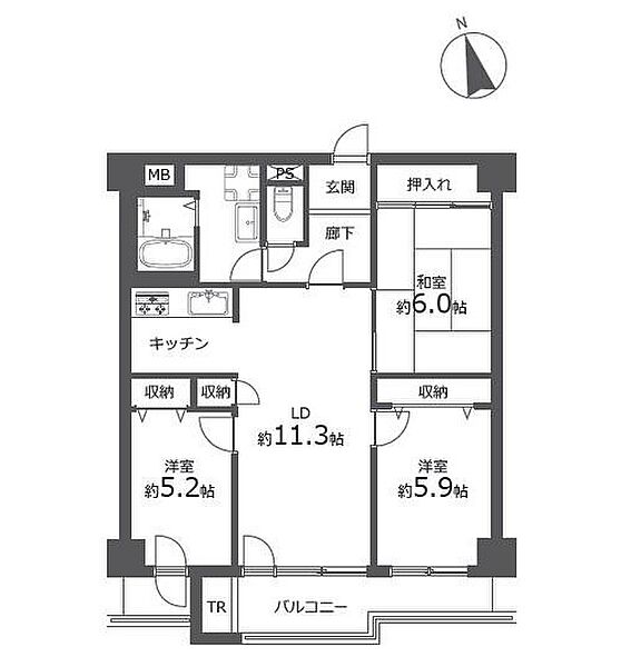 間取りを拡大表示