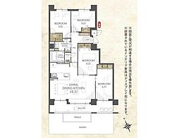 平岡フォレストタウンファミールハイツ2番館 4LDKの間取図画像