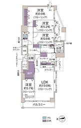 じょうてつアイム月寒Aステージ 4LDKの間取図画像