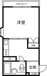 ルミナス ワンルームの間取図画像