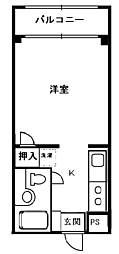 ルミナス ワンルームの間取図画像